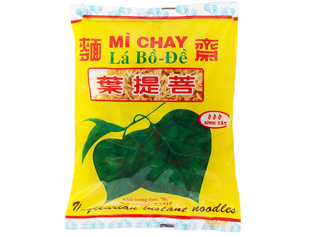 MỲ CHAY LÁ BỒ ĐỀ ĂN LIỀN 70G