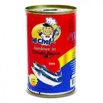 CÁ MÒI SỐT CÀ HIỆU HI-CHEF 155GR