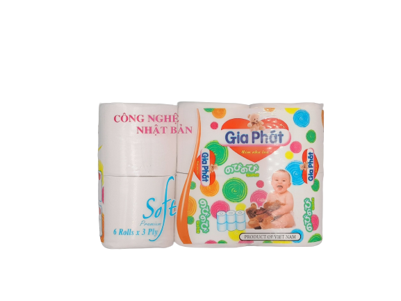 GIẤY VỆ SINH GIA PHÁT 6 CUỘN