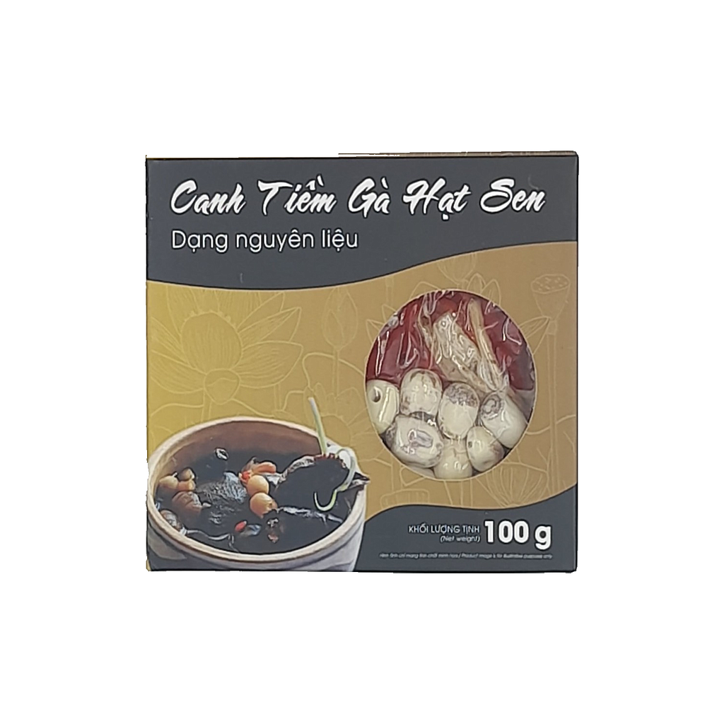 CANH TIỀM GÀ HẠT SEN 100G