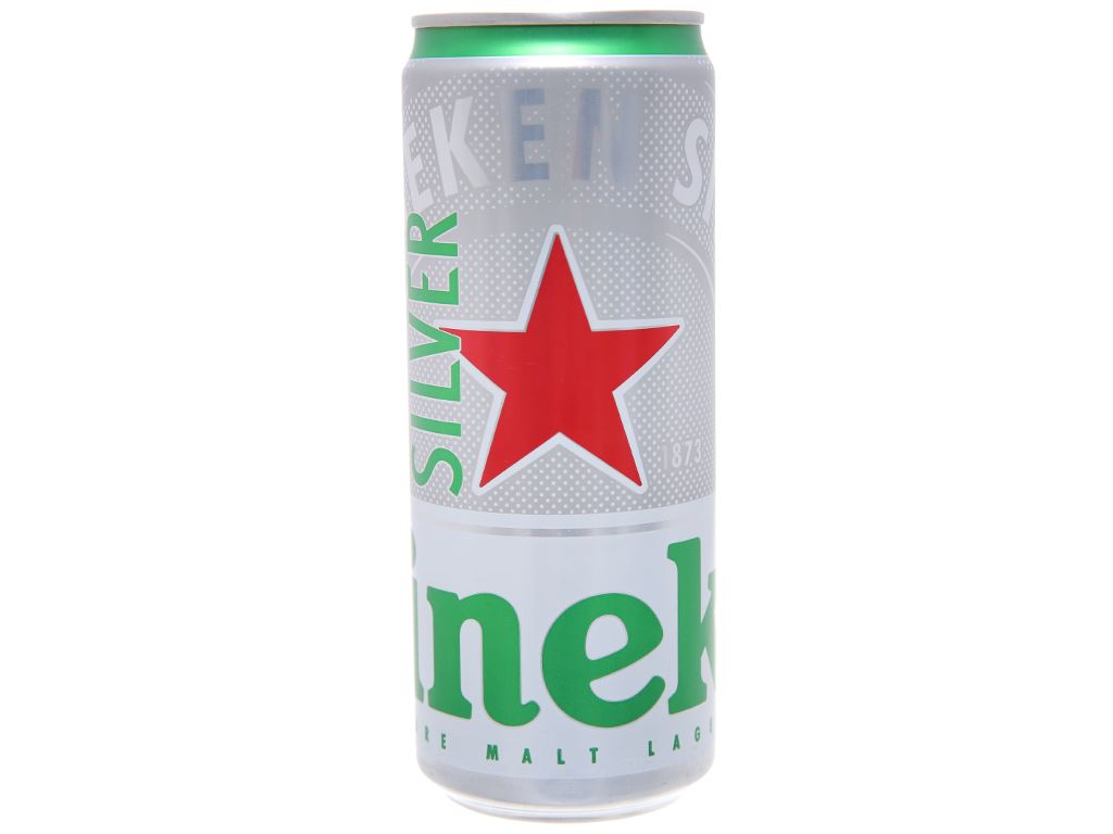 BIA HEINEKEN SILVER LON CAO 330ML