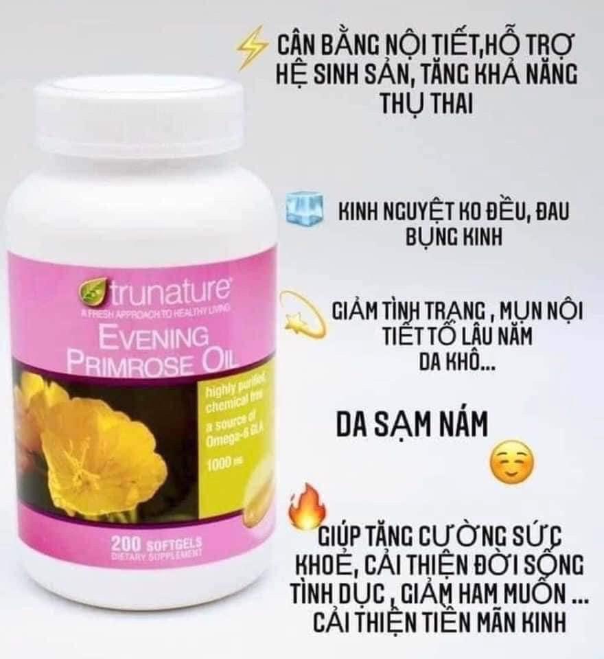 TINH DẦU HOA ANH THẢO EVENING PRIMROSE OIL 1000MG 200 VIÊN