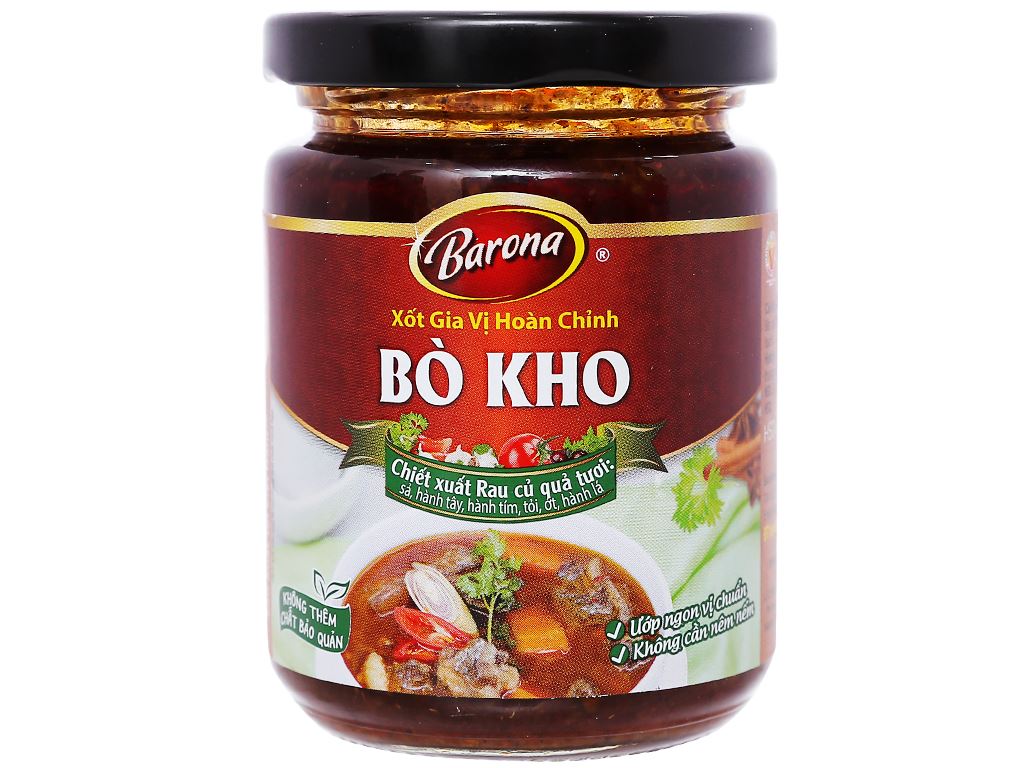 [170061] XỐT GIA VỊ HOÀN CHỈNH BARONA BÒ KHO (HŨ)