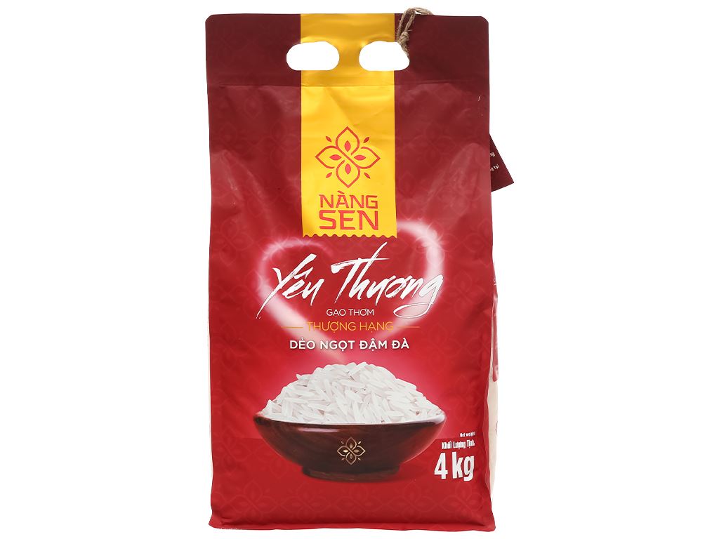 [110168] Gạo Lotus Rice Nàng Sen Yêu Thương túi 4kg