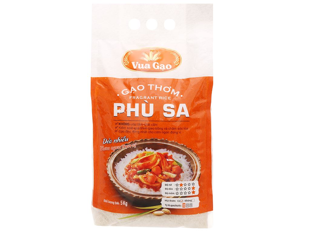 [110171] Gạo thơm Vua Gạo Phù Sa túi 5kg