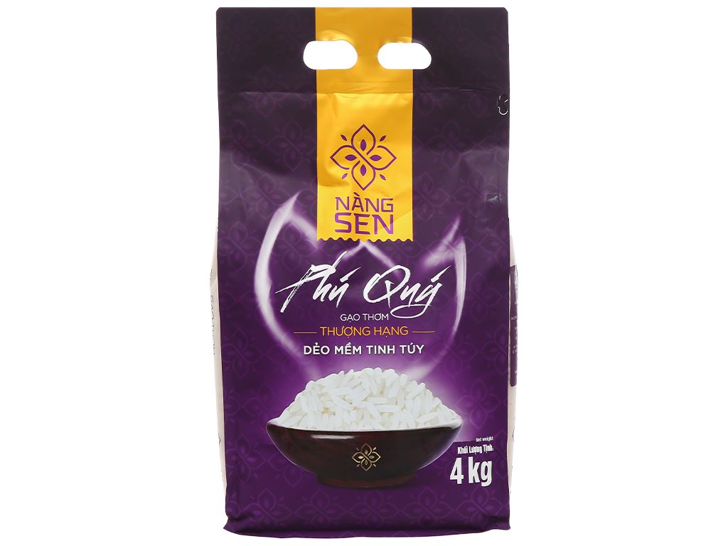 [110172] Gạo Lotus Rice Nàng Sen Phú Qúy túi 4kg