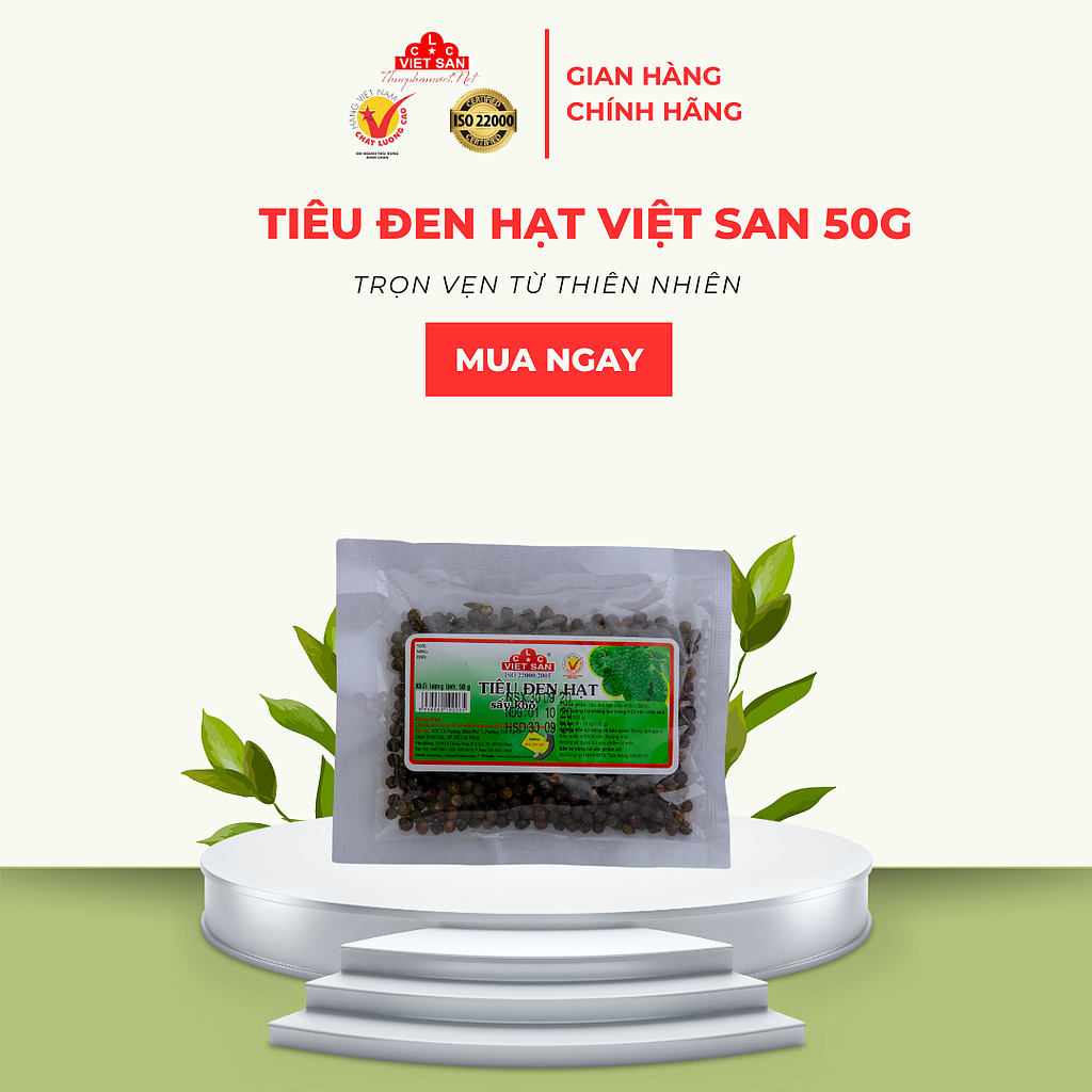 TIÊU ĐEN HẠT 50G