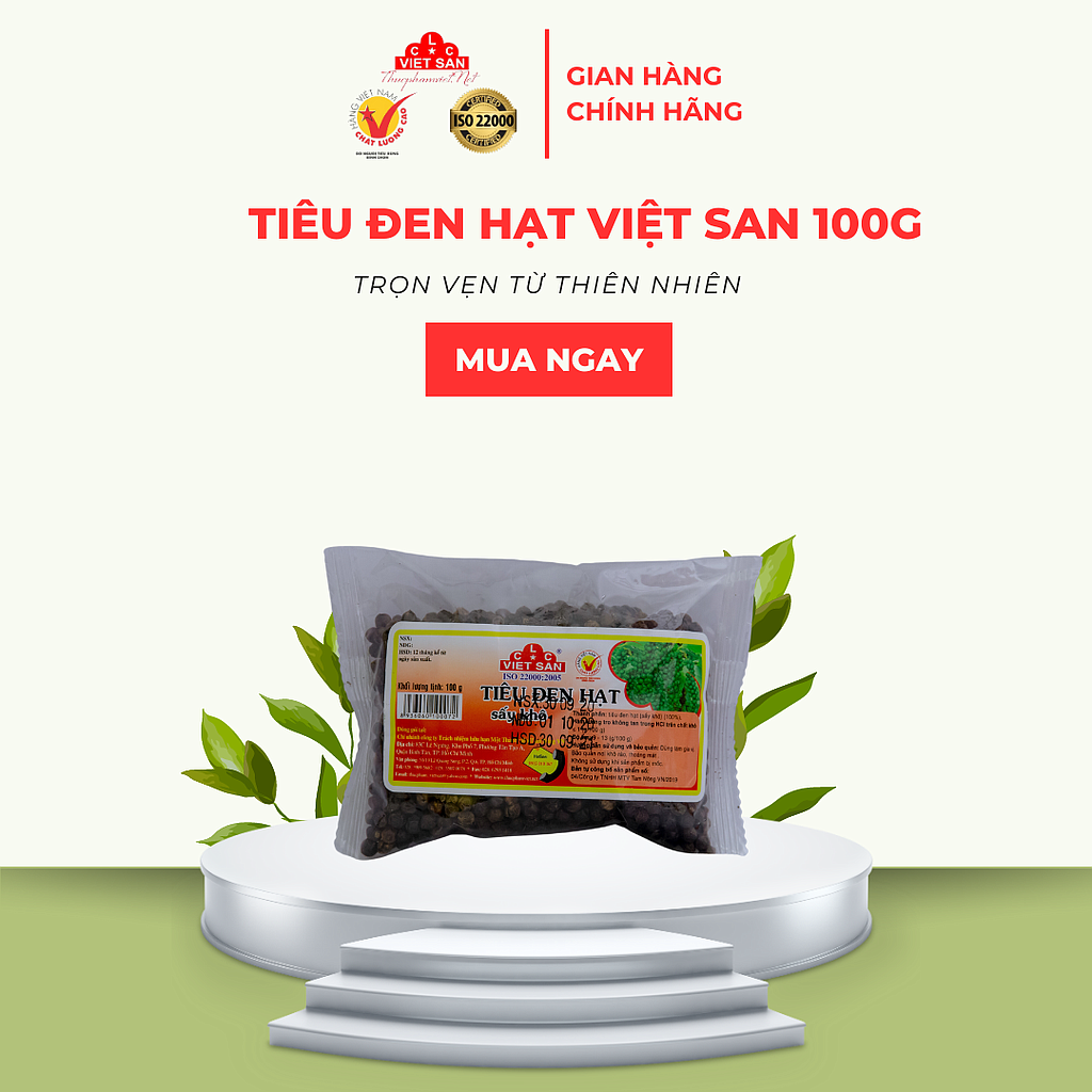 TIÊU ĐEN HẠT 100G