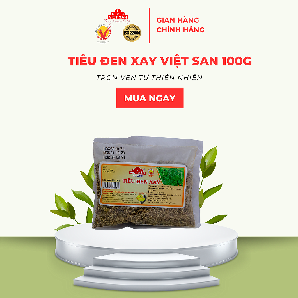 TIÊU ĐEN XAY 100G