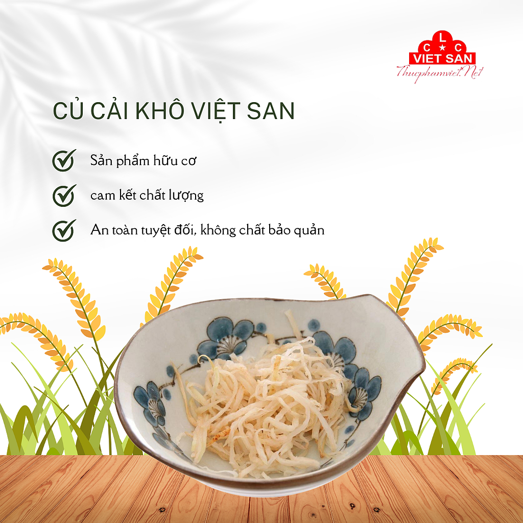 CỦ CẢI KHÔ 1KG