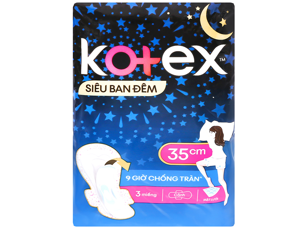 BVS KOTEX ĐÊM DÀI 35 CM 3M