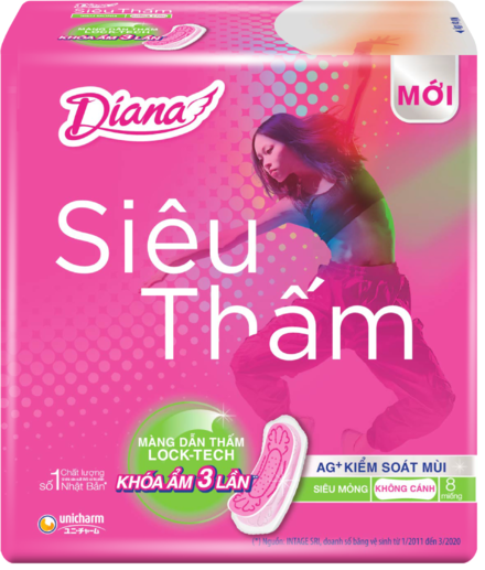 BĂNG VỆ SINH DIANA MỎNG  KHÔNG CÁNH